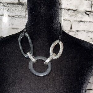 Black and Silver Necklace